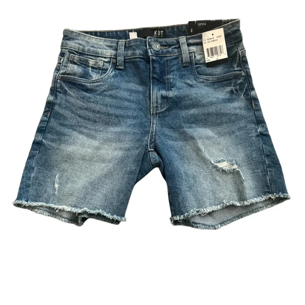👖 Kut From The Kloth Sophia Distressed Jean Shorts 👖‎